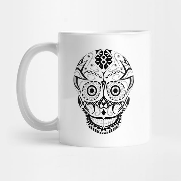 skull candy ecopop pattern in skeleton smile by jorge_lebeau